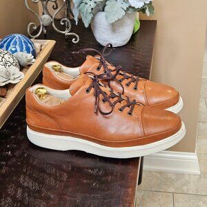 Samuel Hubbard Men's 'Fast' Leather Sneakers, Tan, Sz 11.5W